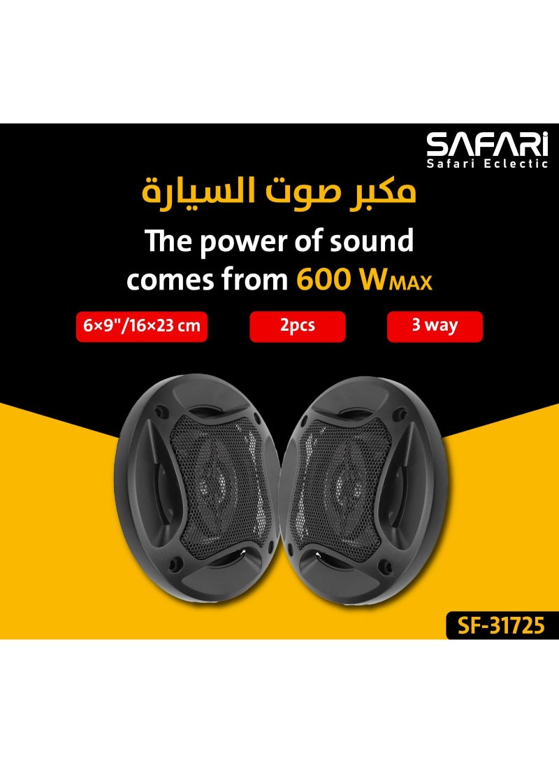 سفاري سماعة سيارة سفاري 6×9 قدرة 600 وات SF-31725 - Image 1